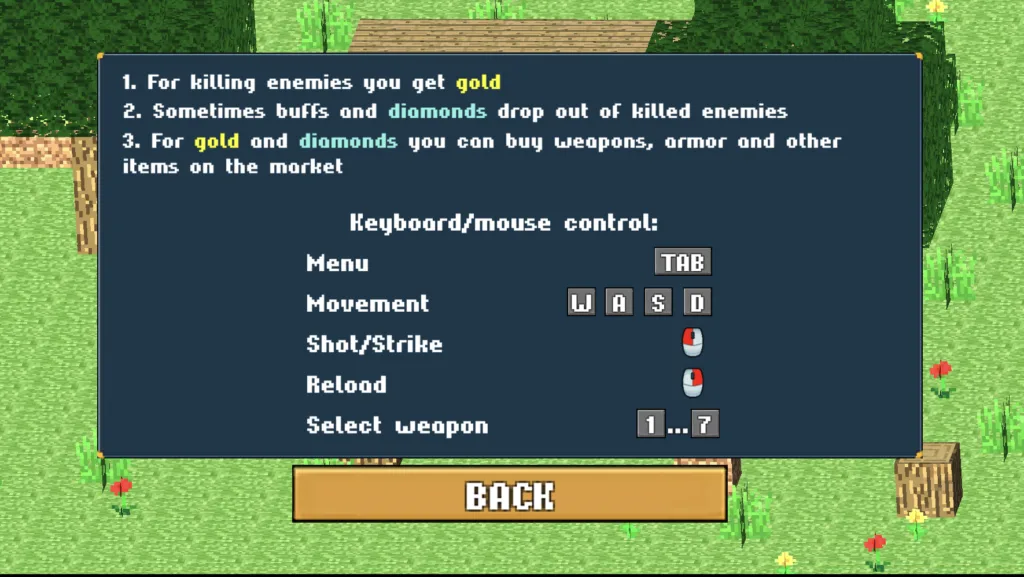 Mine FPS Shooter: Noob Arena - How to Play