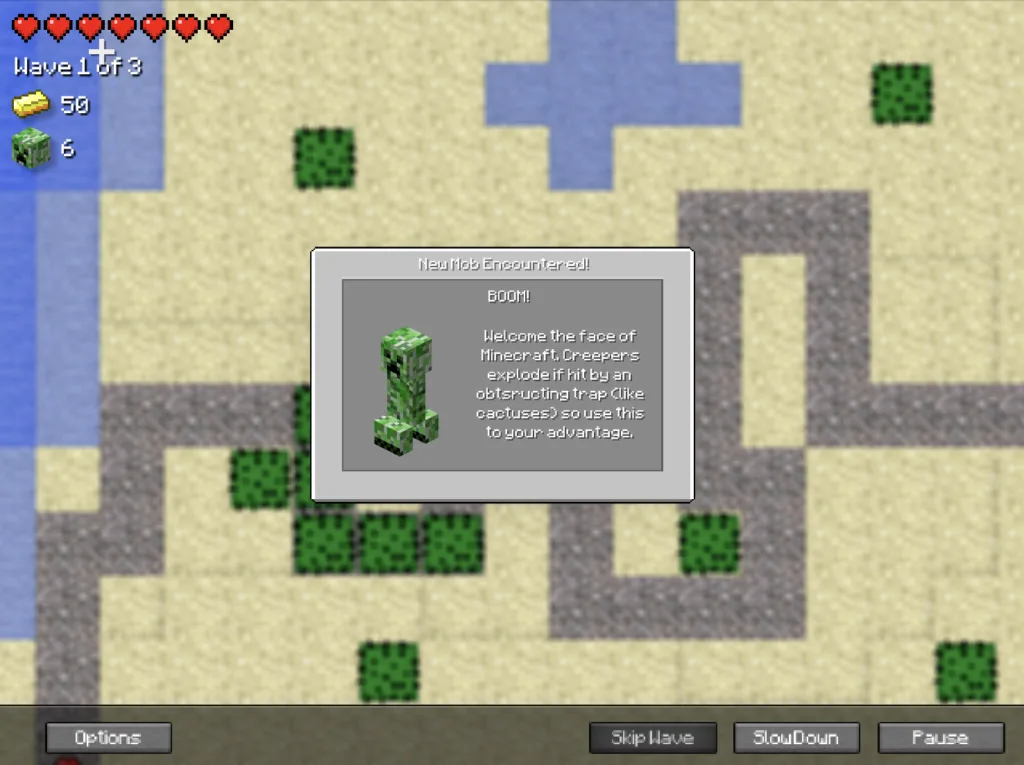 Minecraft Tower Defense 2 - Creepers