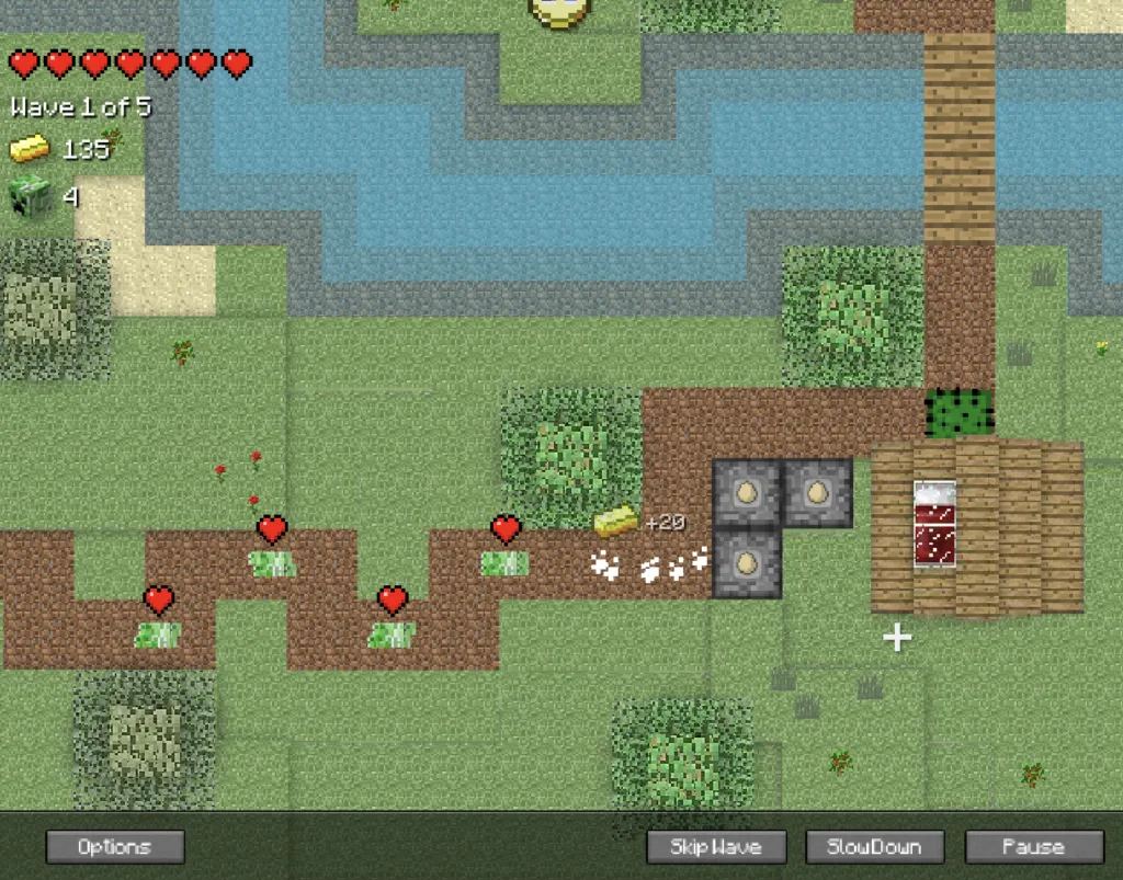 Minecraft Tower Defense 2 - Forest Playing