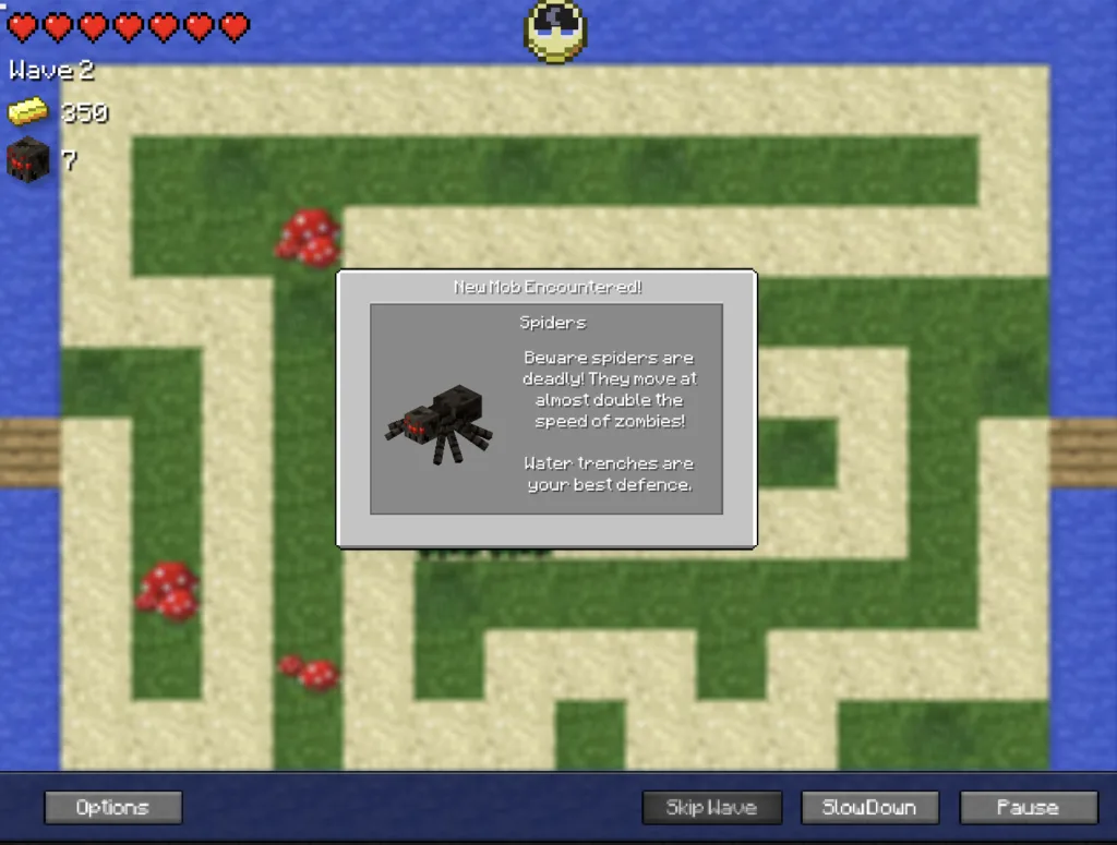 Minecraft Tower Defense 2 - Spiders