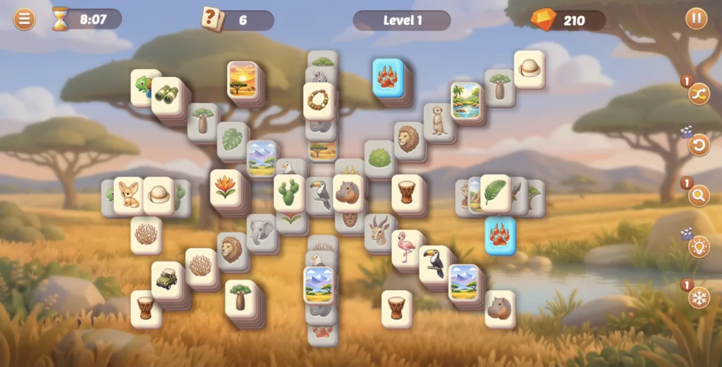 Safari Story Mahjong - Hint