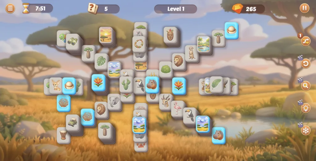 Safari Story Mahjong - Torch