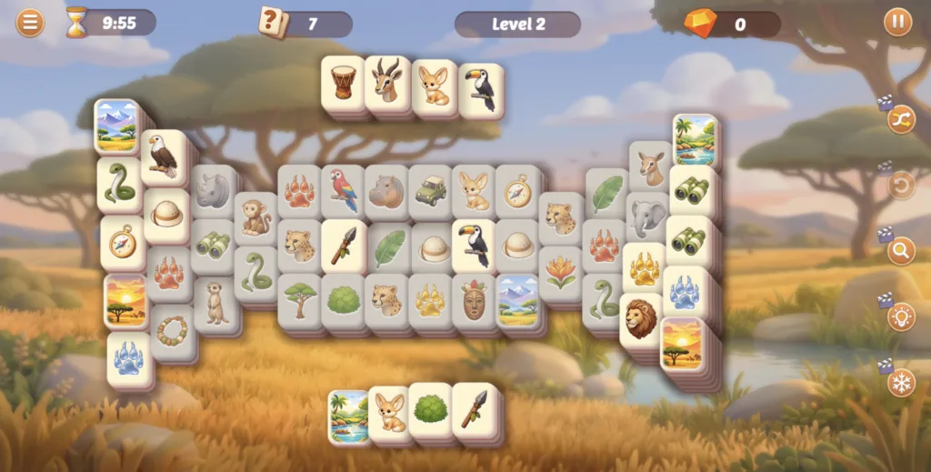 Safari Story Mahjong - Level 2