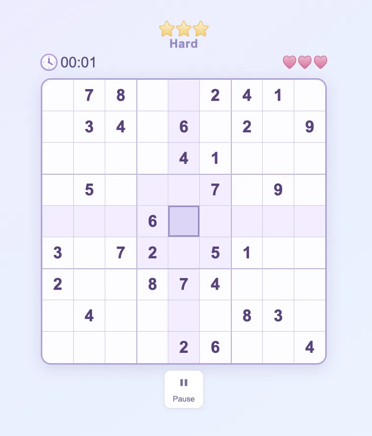Sudoku Classic - Hard