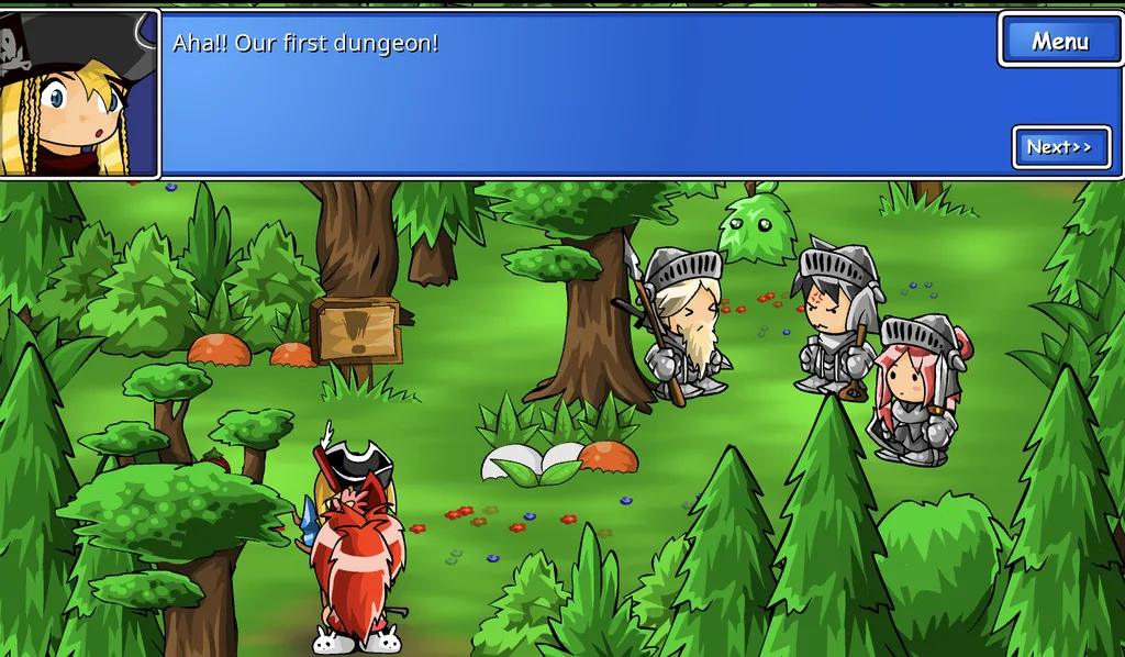 Aha!! Our first dungeon!